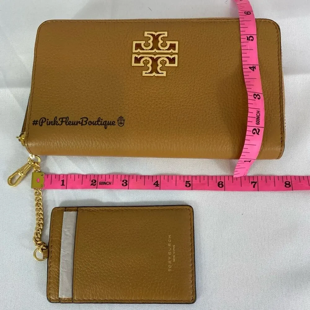 #TORY BURCH Britten Zip Continental Tiramisu NWT